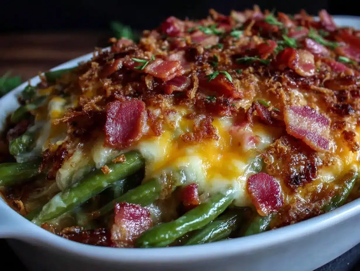 crispy green bean casserole preparation steps