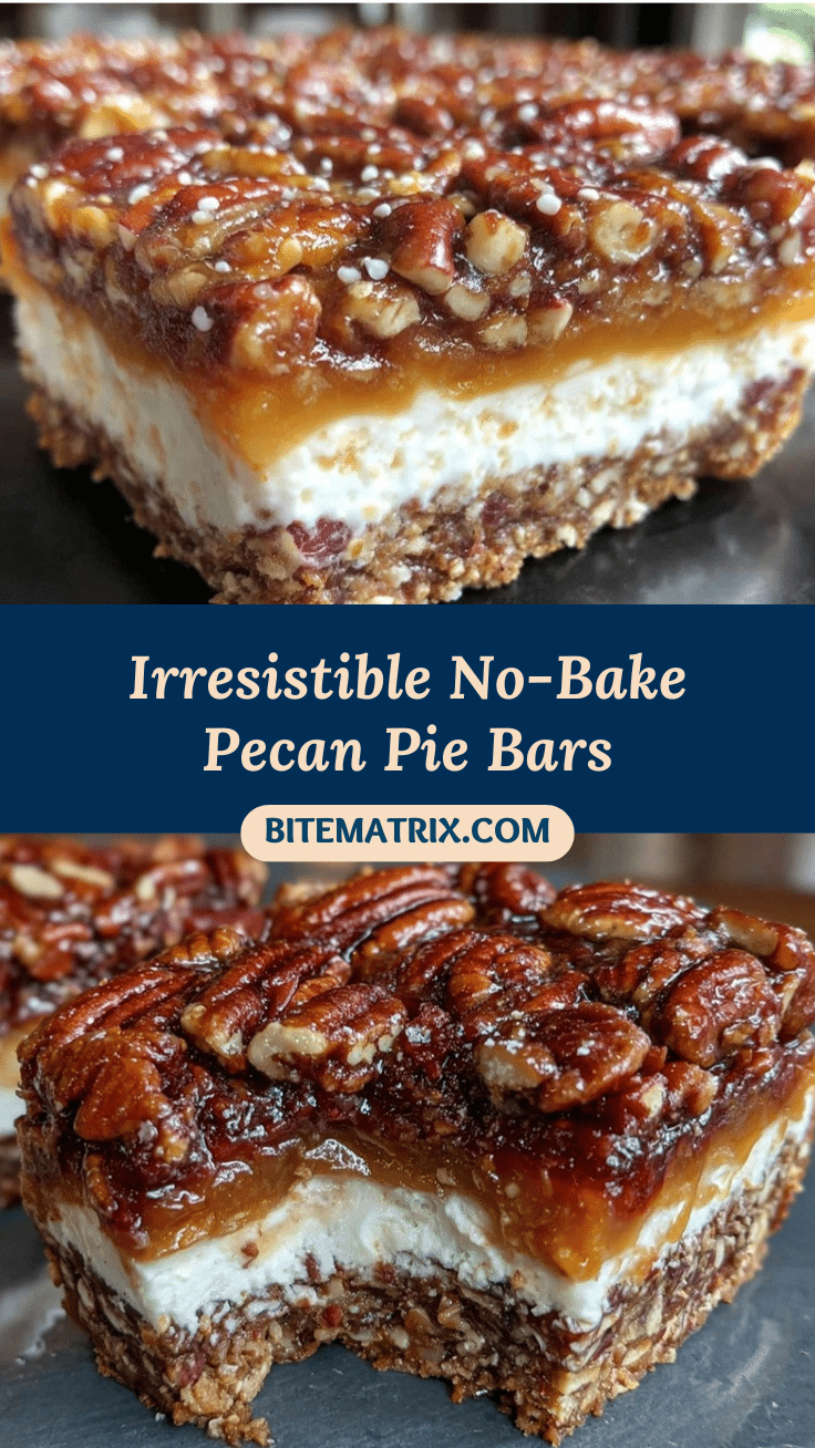 crispy no-bake pecan pie bars recipe