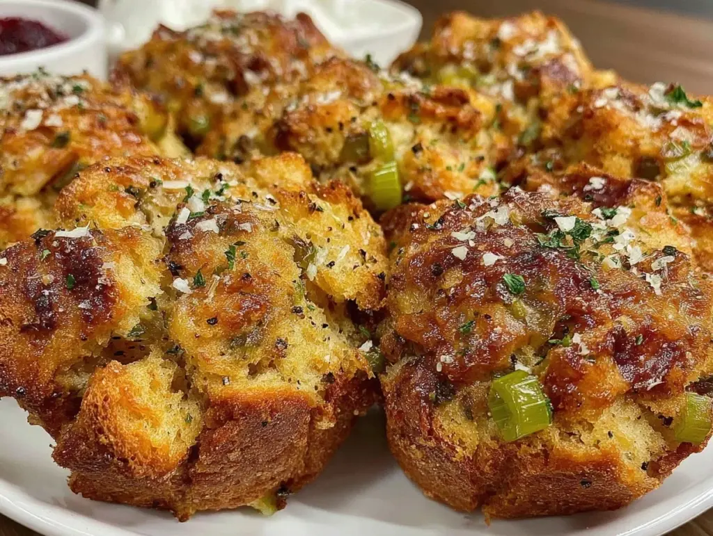 crispy stuffing balls - featured image