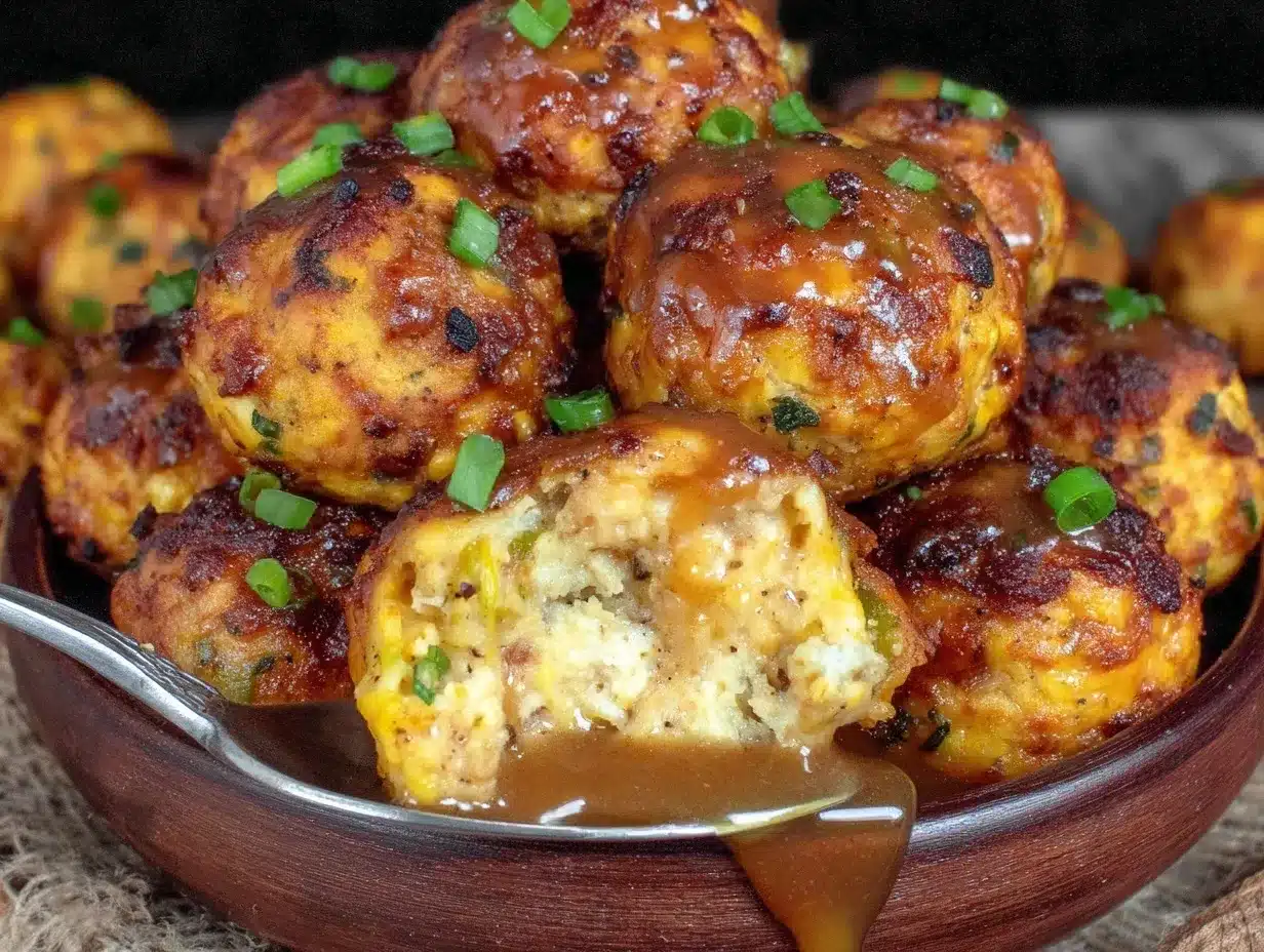crispy turkey stuffing balls preparation steps