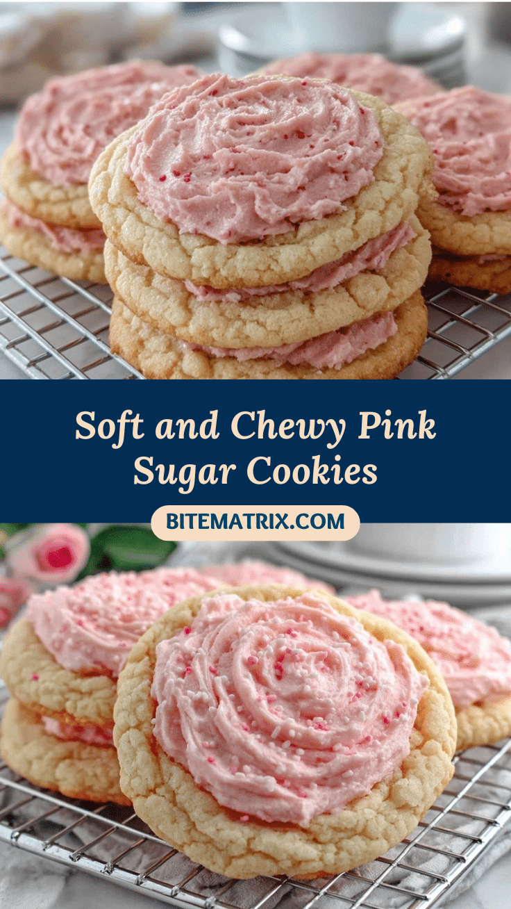 fluffy pink sugar cookies recipe
