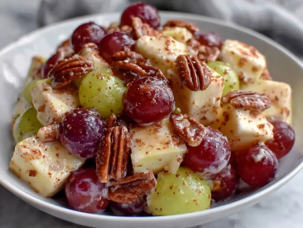 Fresh Apple and Red Grape Salad - featured image