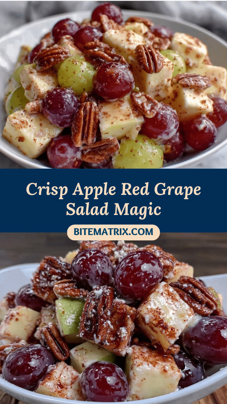 Fresh Apple and Red Grape Salad recipe