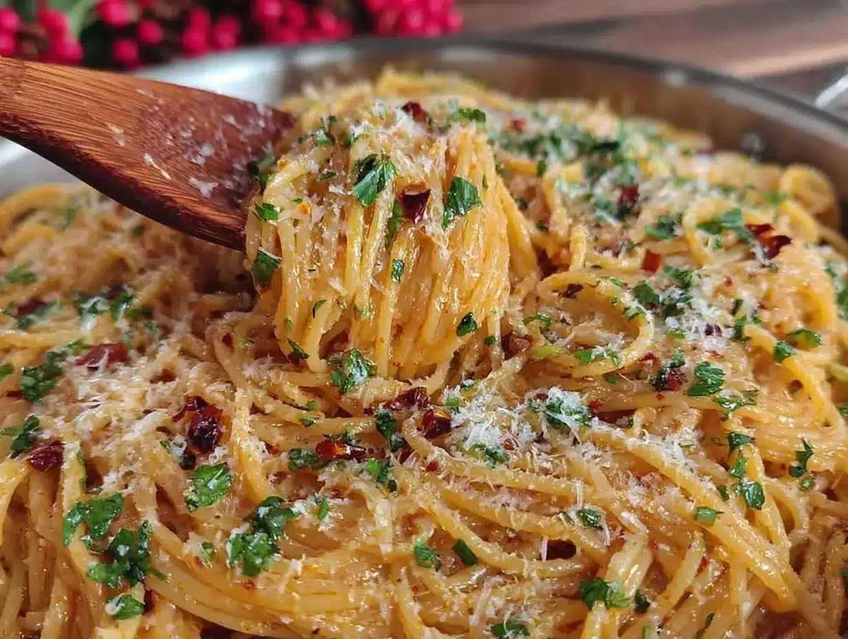 garlic olive oil pasta preparation steps