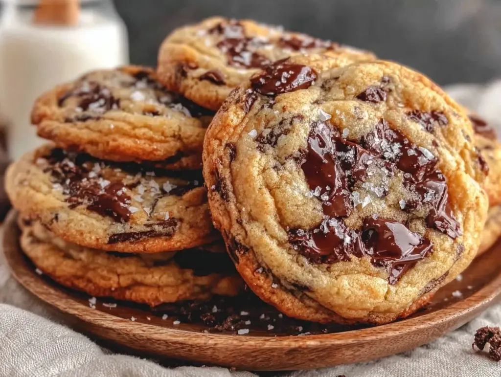 gooey chocolate chip cookies - featured image