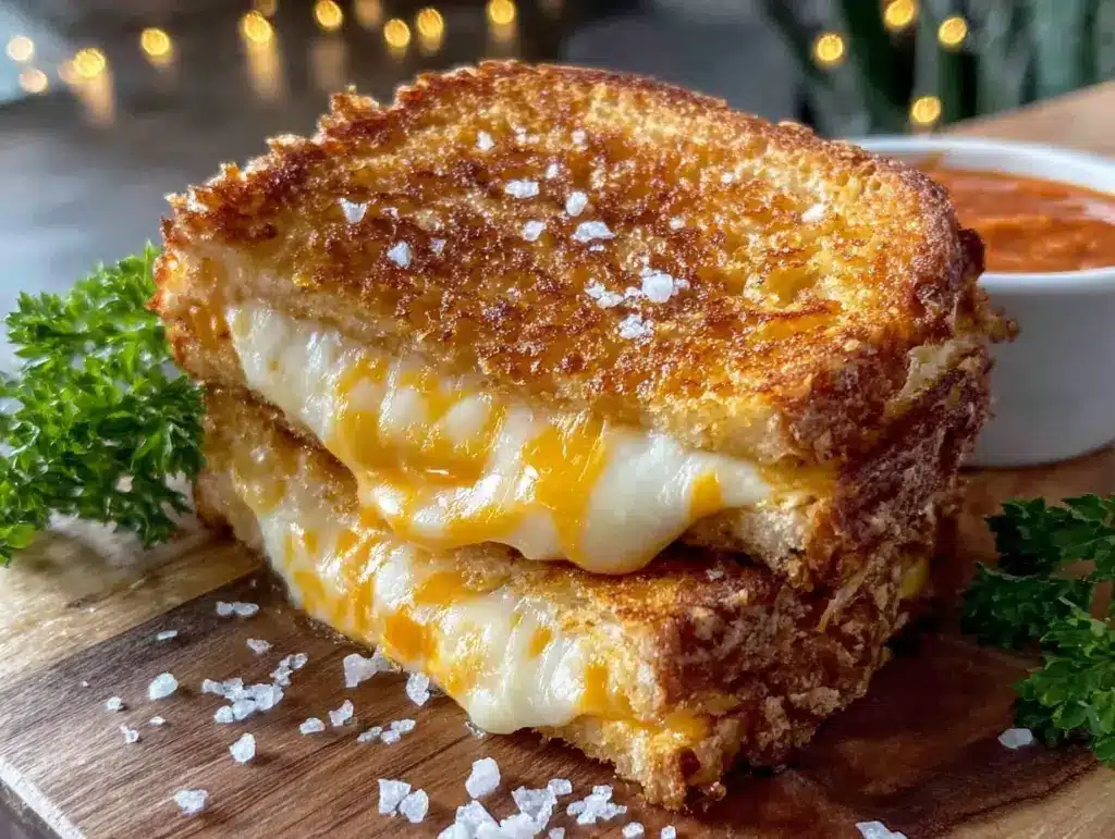 gooey grilled cheese - featured image