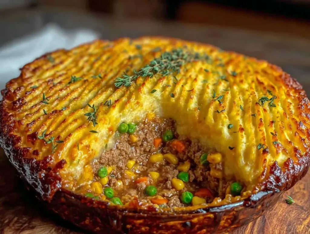 ground turkey shepherds pie - featured image