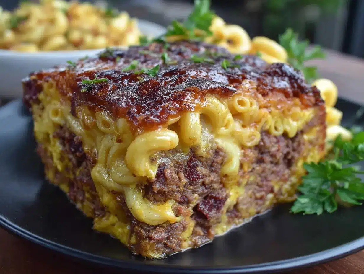 Mac and Cheese Meatloaf Casserole preparation steps