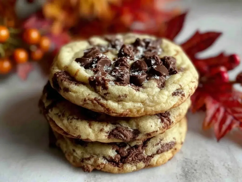 marble chocolate chip cookies - featured image