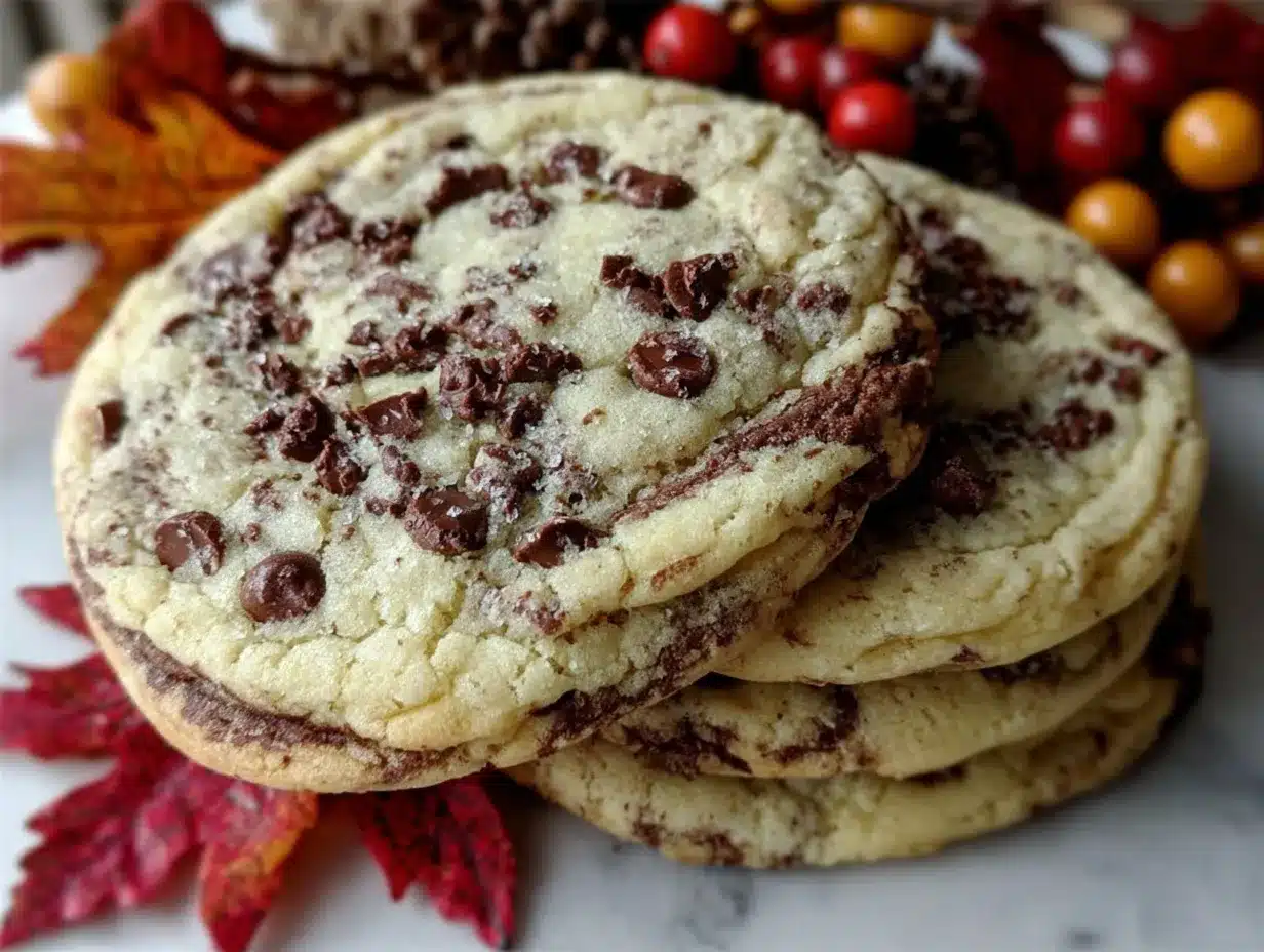 marble chocolate chip cookies preparation steps