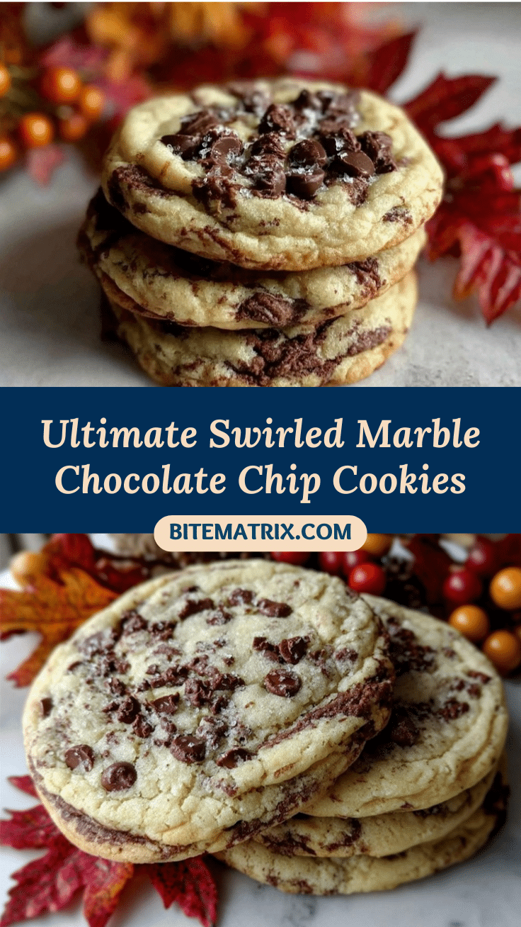marble chocolate chip cookies recipe