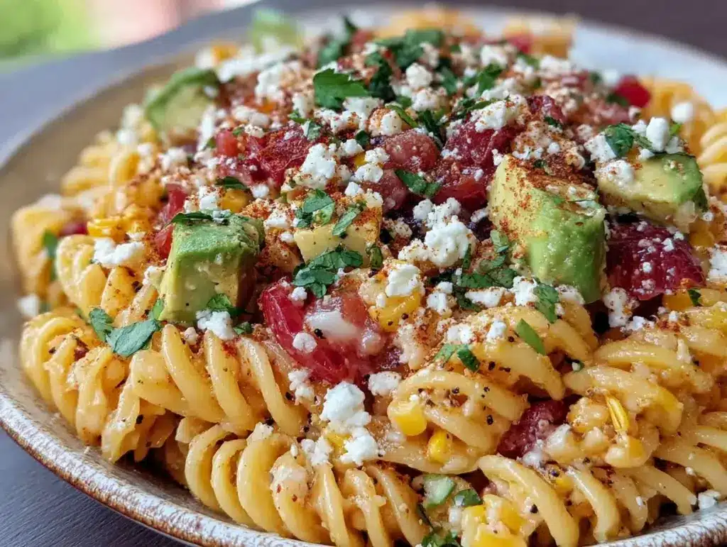 Mexican Street Corn Pasta Salad - featured image