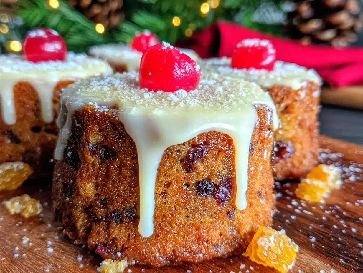 mini Christmas cakes preparation steps