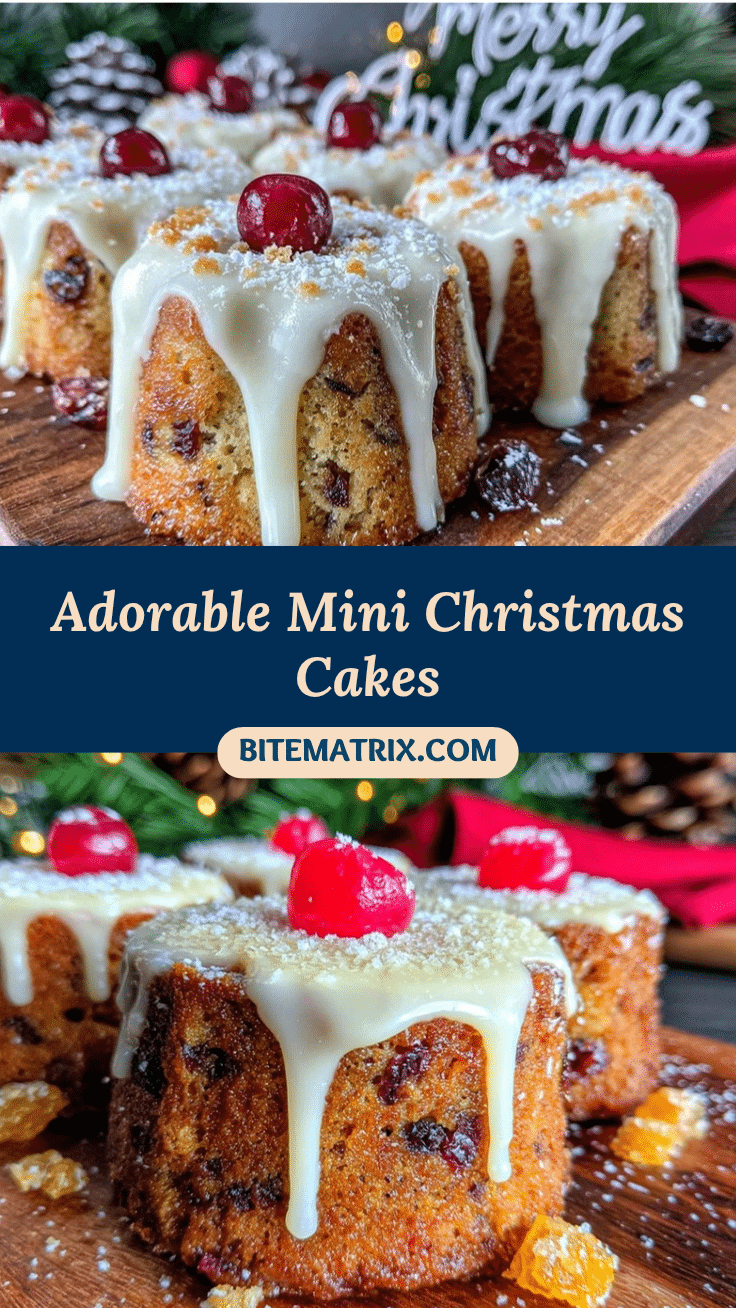 mini Christmas cakes recipe