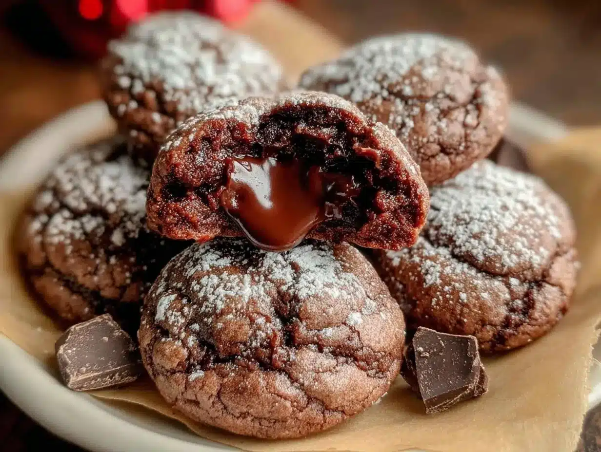 molten chocolate lava cookies preparation steps