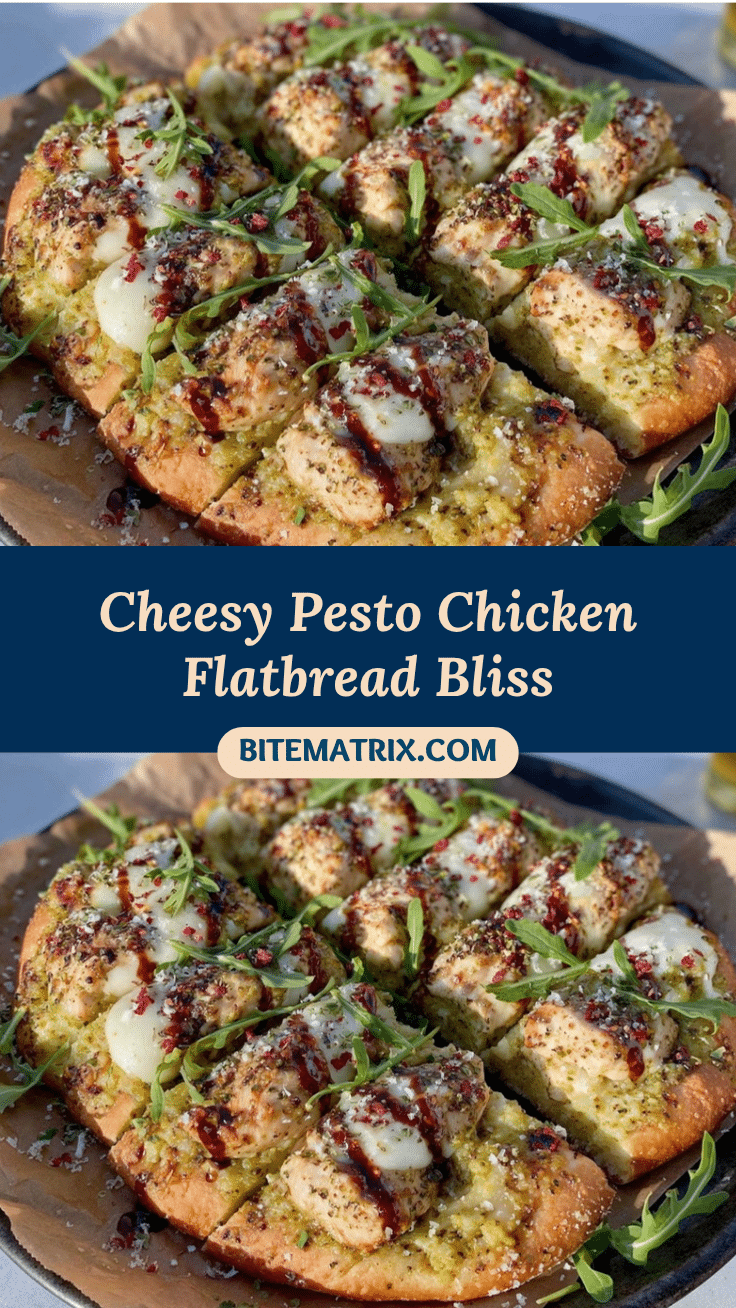 pesto chicken flatbread recipe