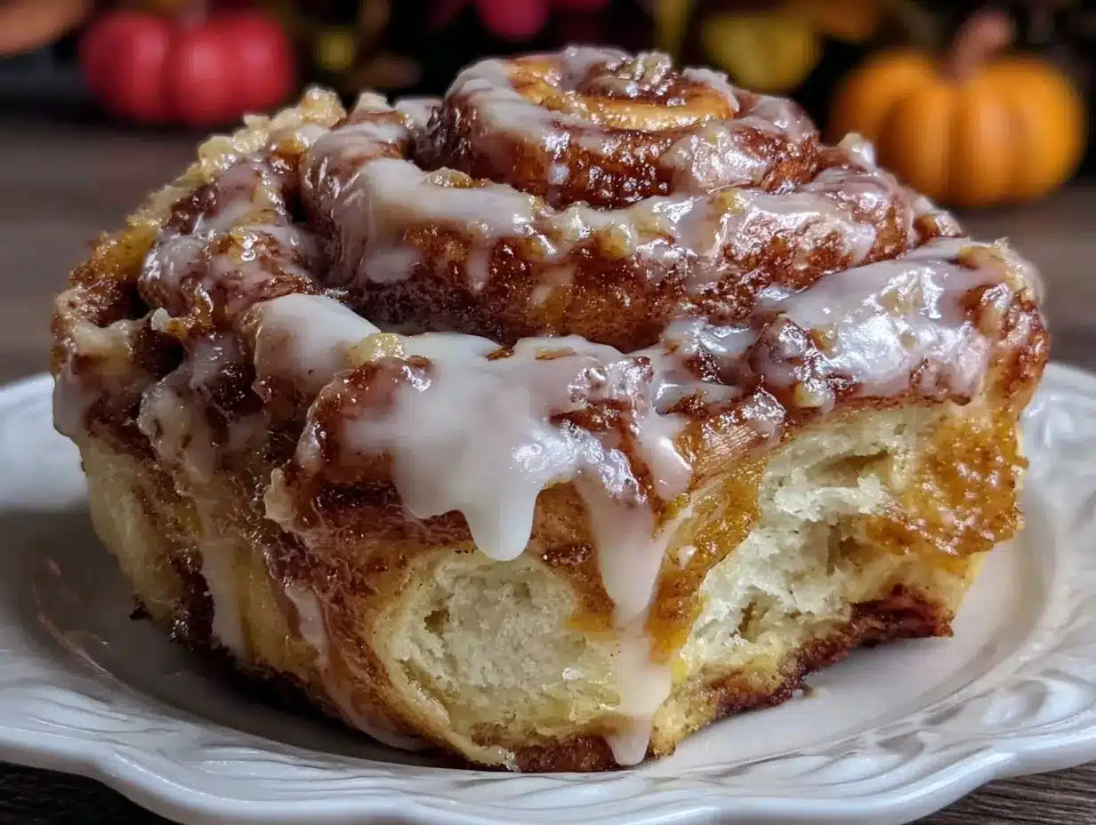 pumpkin butter cinnamon rolls preparation steps