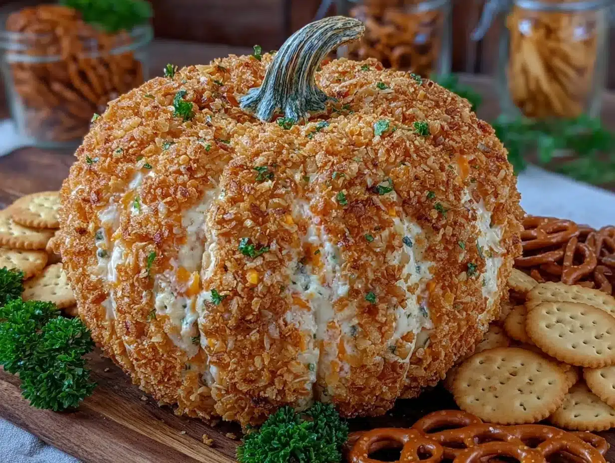 pumpkin cheese ball preparation steps
