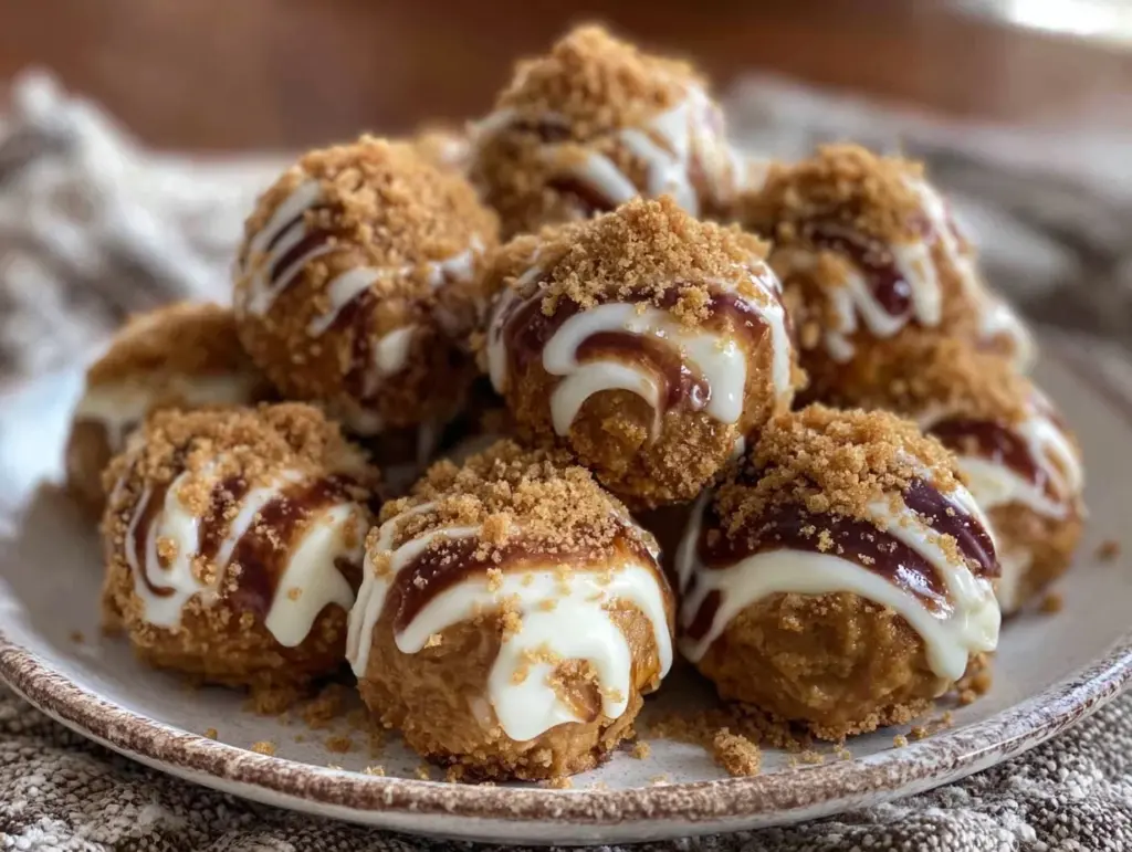 pumpkin cheesecake balls - featured image