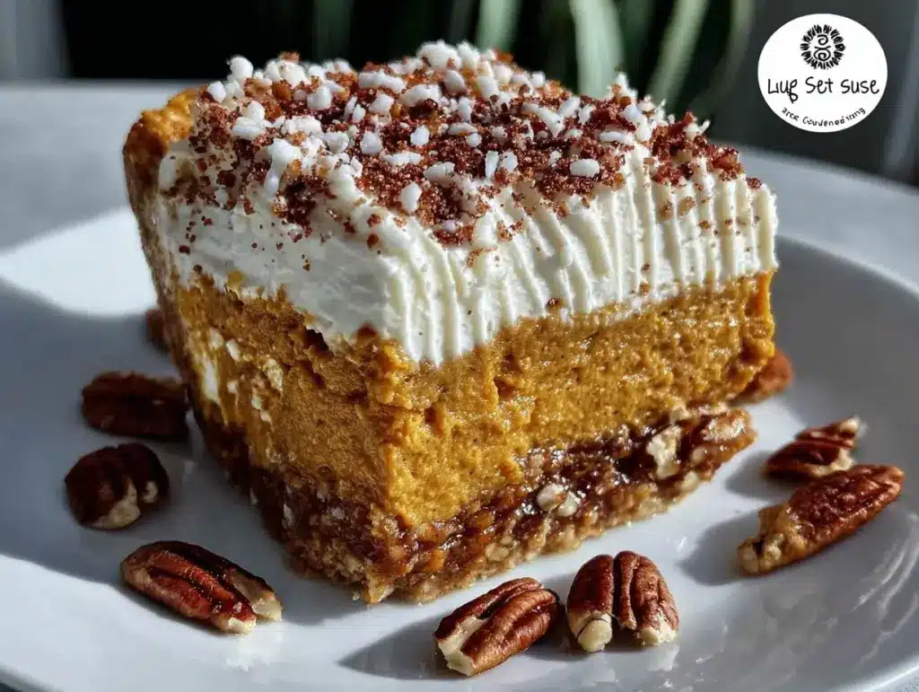 pumpkin delight dessert - featured image