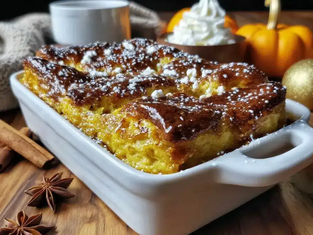 pumpkin pie dump cake - featured image