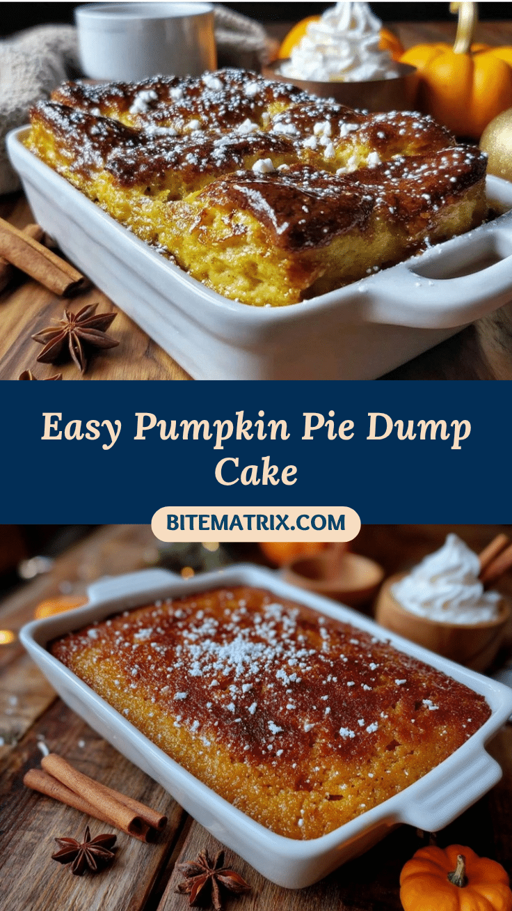 pumpkin pie dump cake recipe