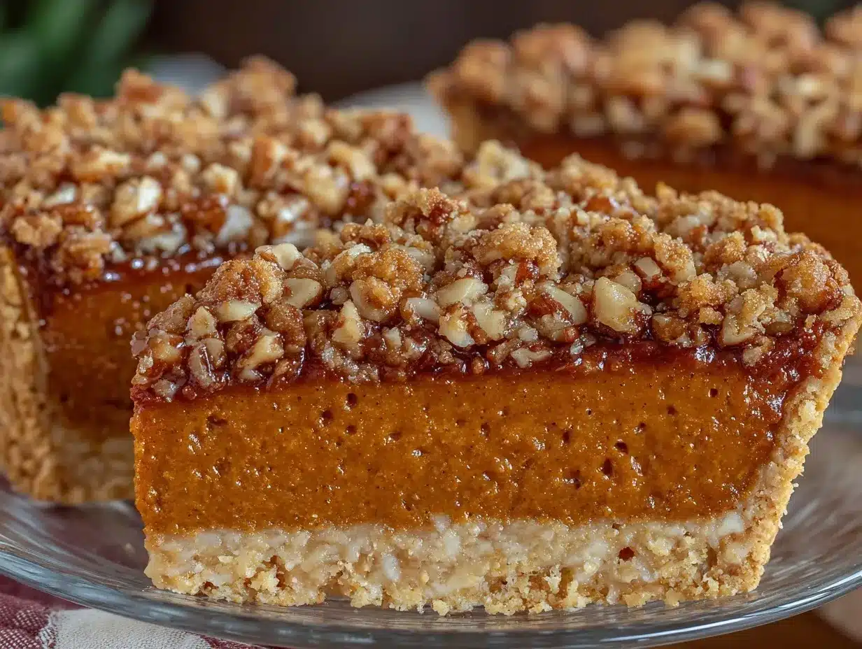 pumpkin pie with pecans preparation steps