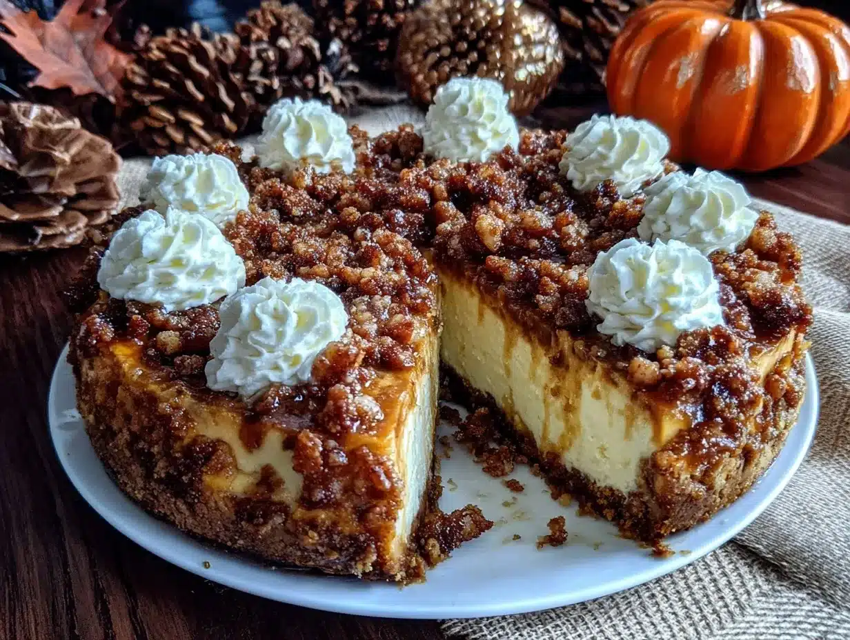 pumpkin streusel cheesecake preparation steps