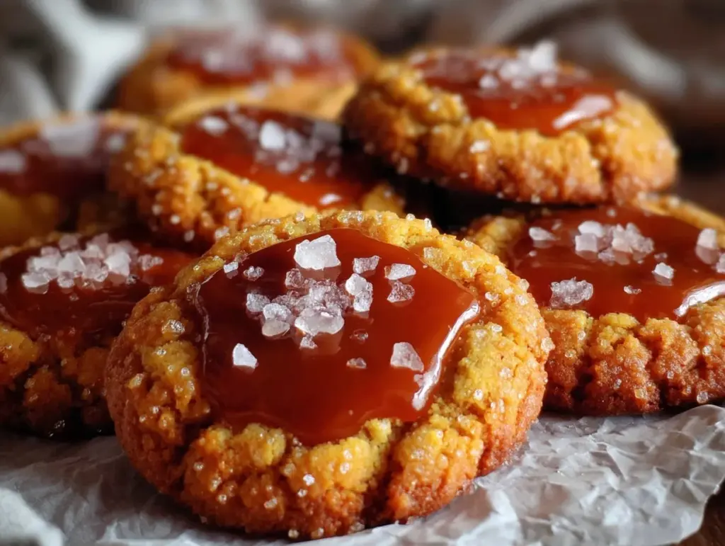 salted caramel cookies - featured image