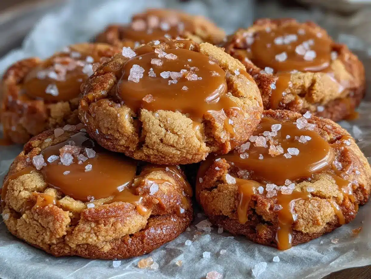 salted caramel cookies preparation steps