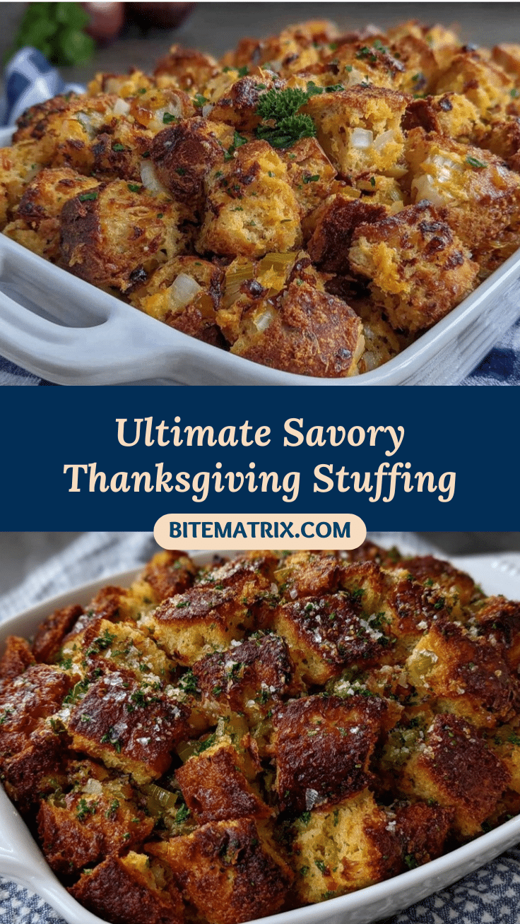 savory Thanksgiving stuffing recipe