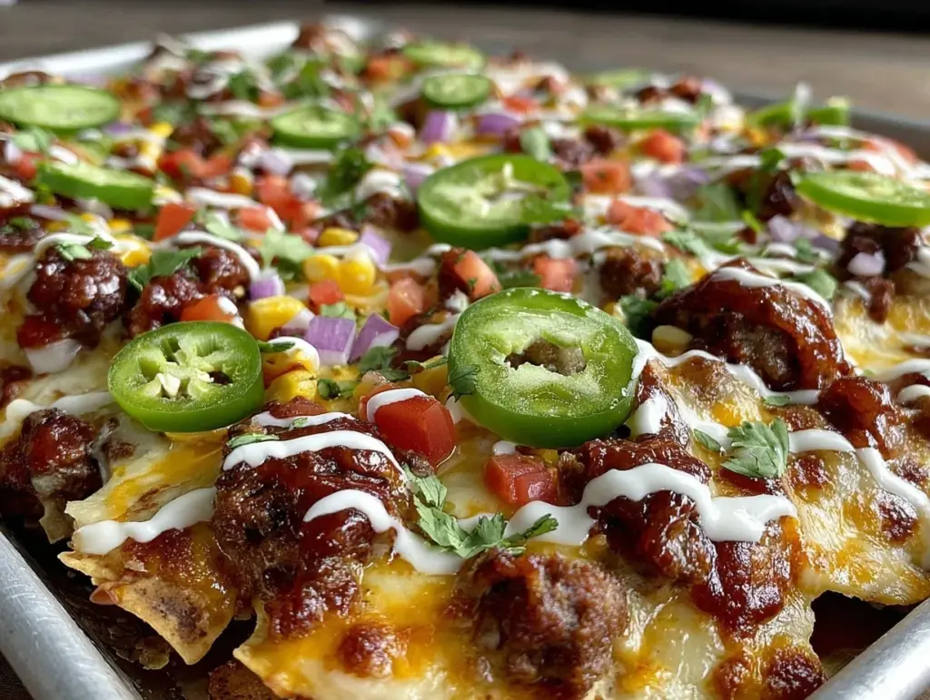 sheet pan nachos - featured image
