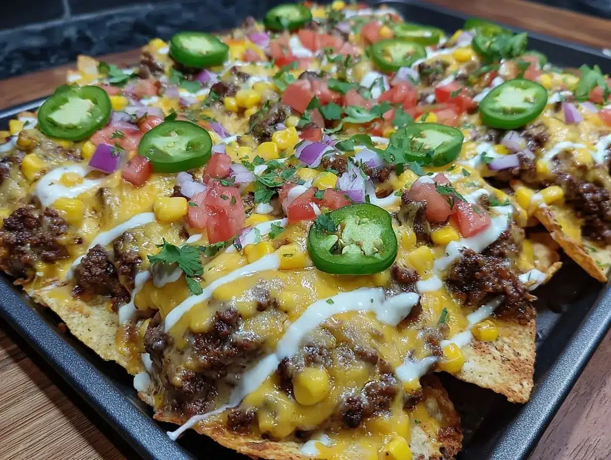 sheet pan nachos preparation steps