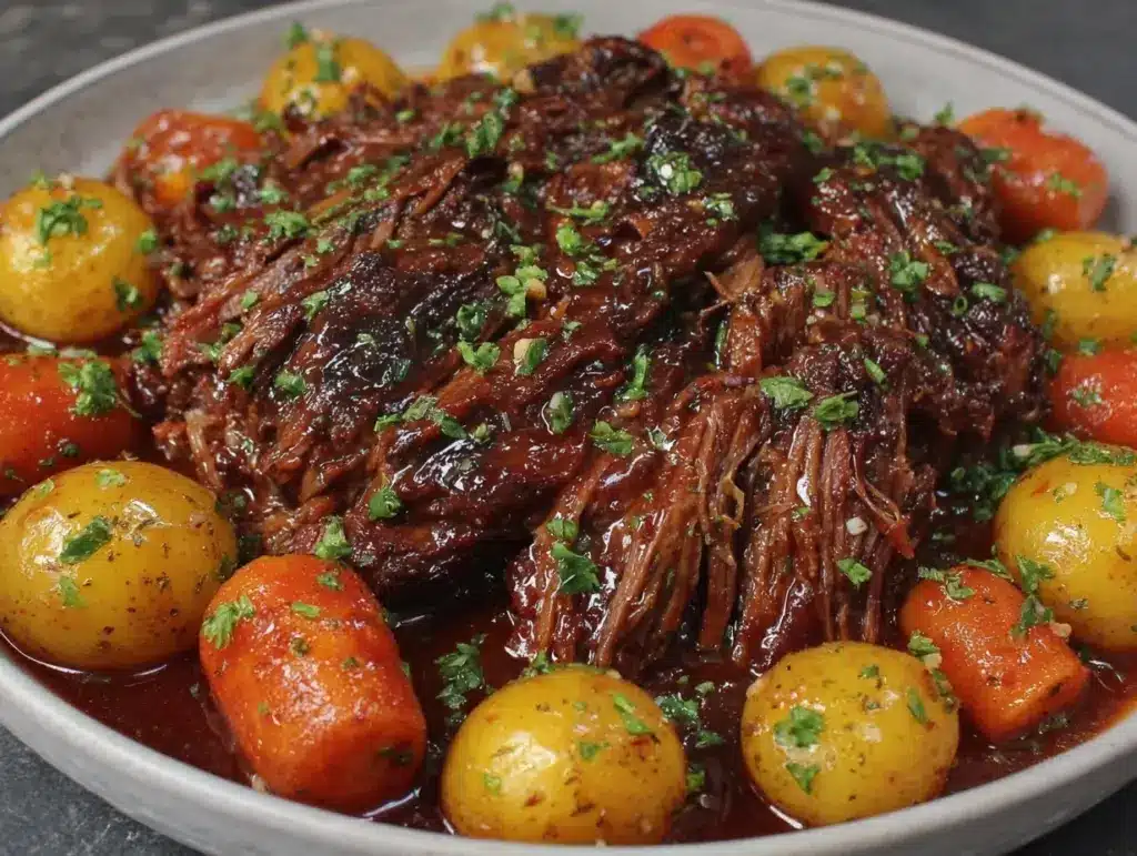 slow cooker pot roast - featured image