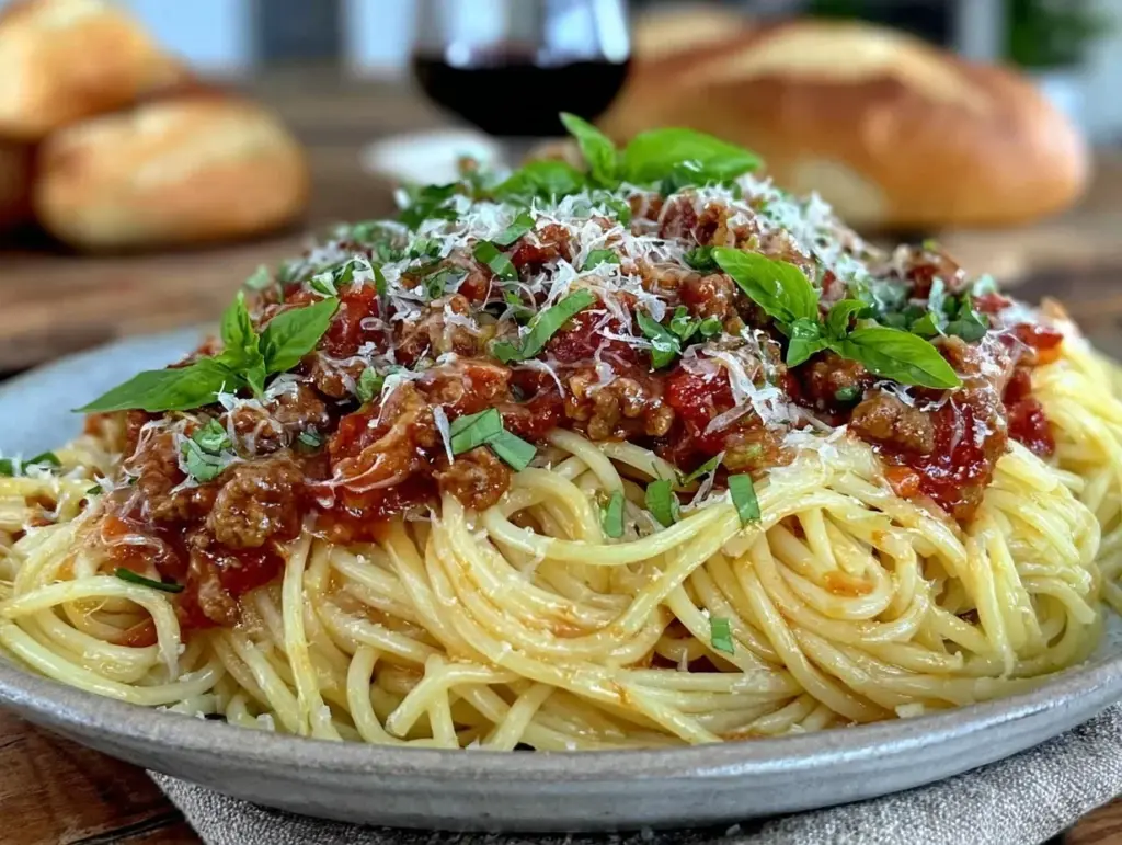 spaghetti bolognese - featured image