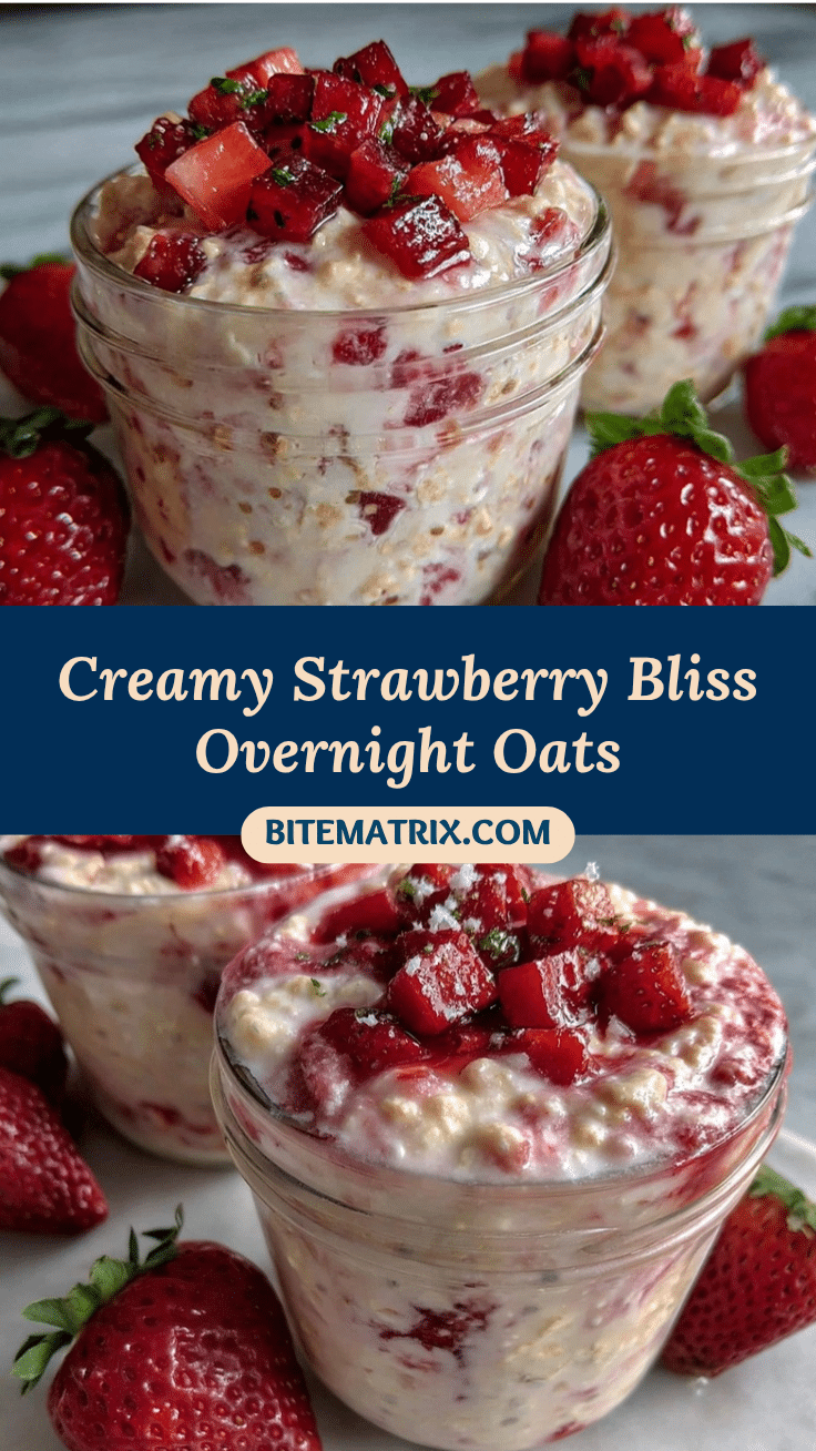 strawberries and cream overnight oats recipe