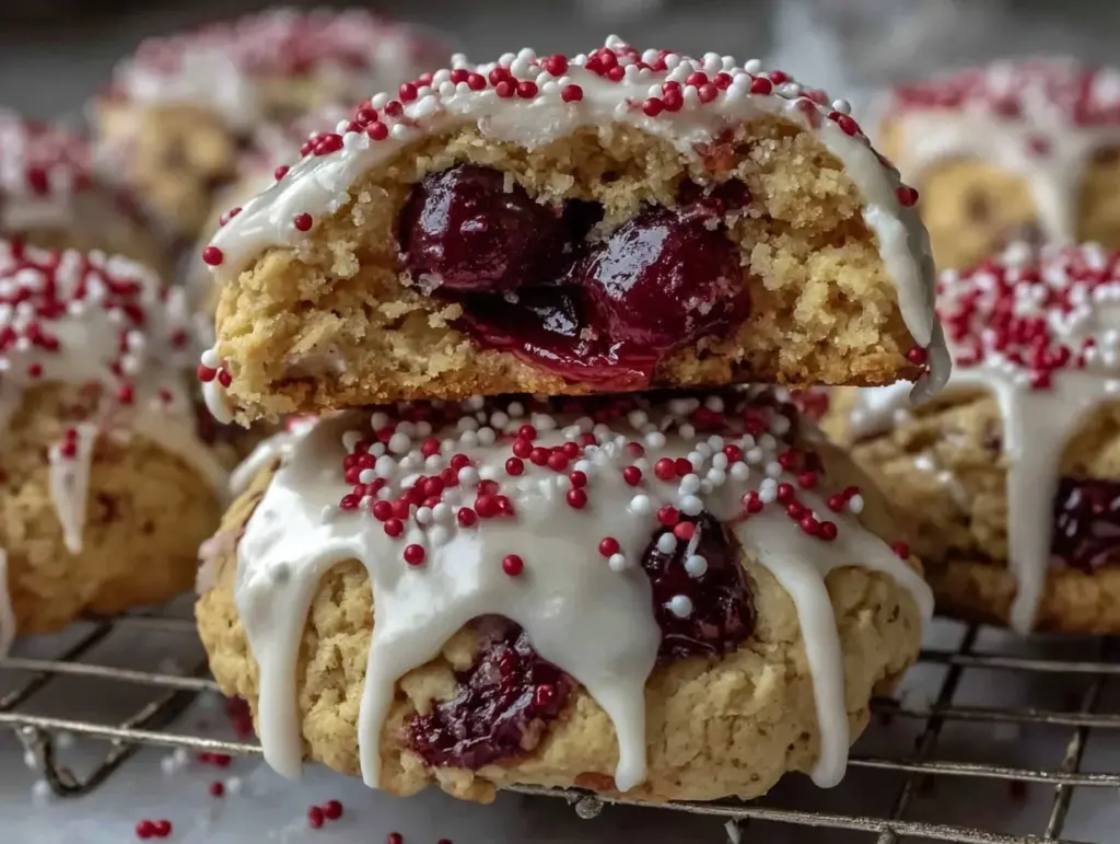 Almond Cherry Cookies - featured image