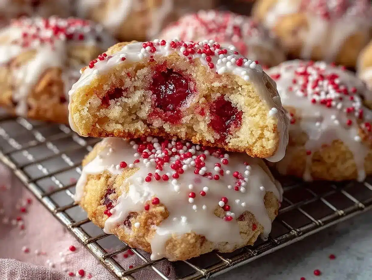 Almond Cherry Cookies preparation steps