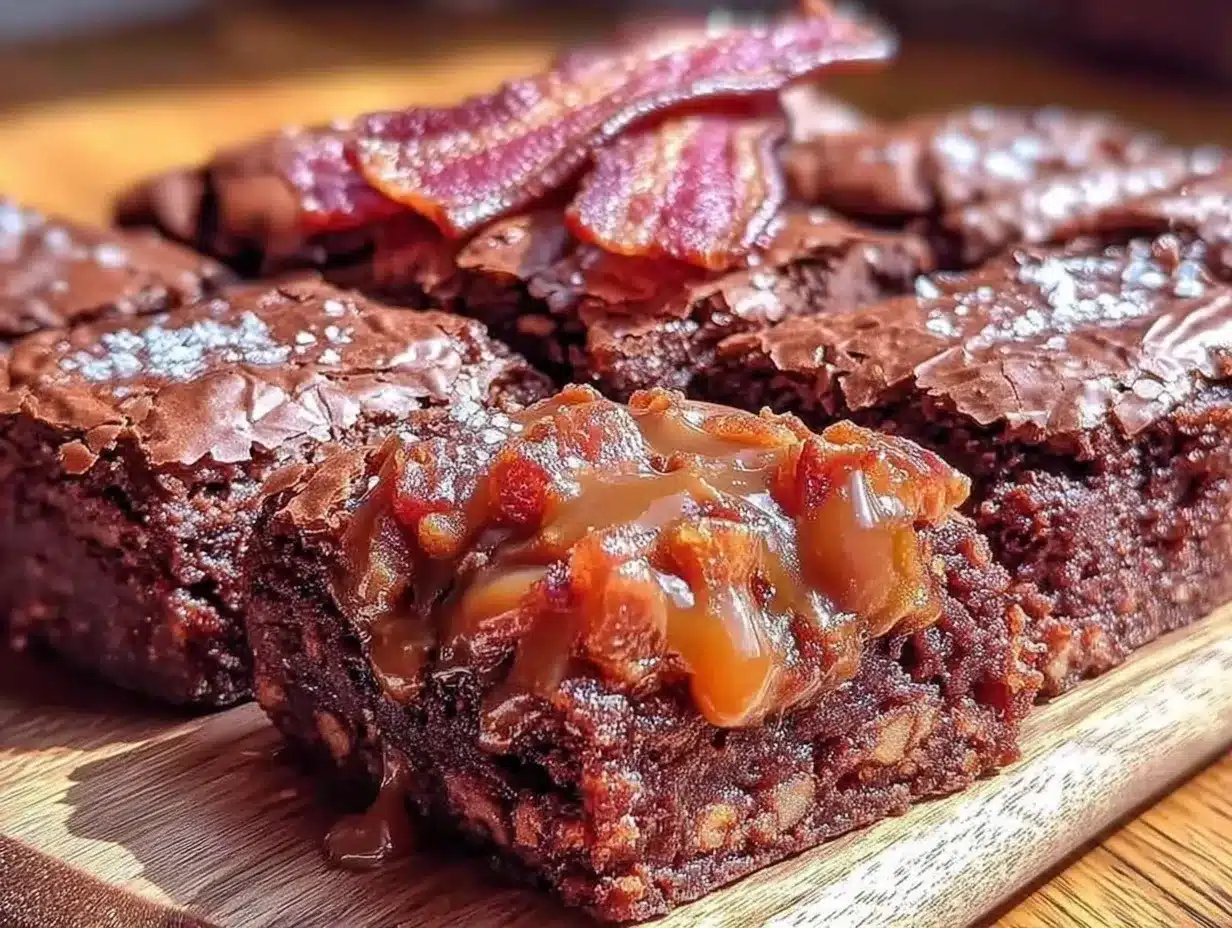 bacon bourbon brownies preparation steps
