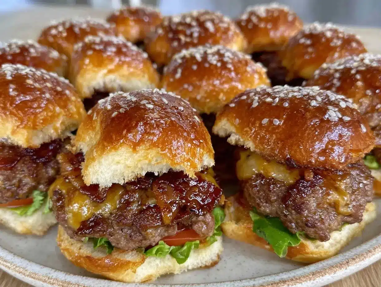 bacon cheeseburger sliders preparation steps