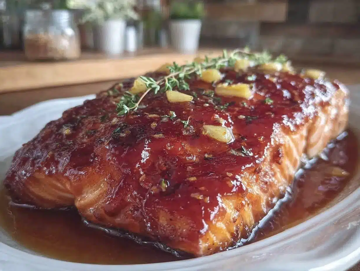 baked salmon with honey garlic glaze preparation steps