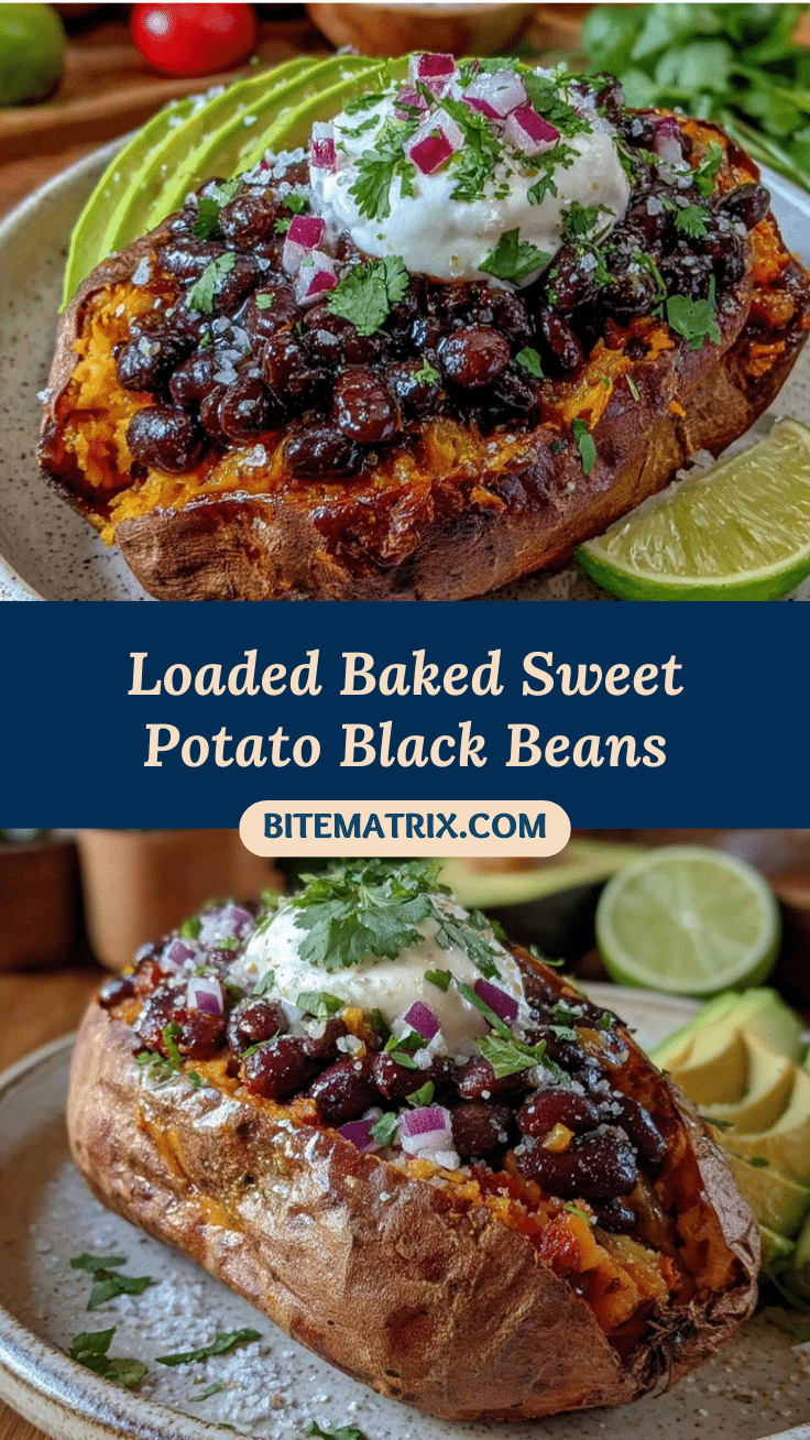 baked sweet potato with black beans and avocado recipe