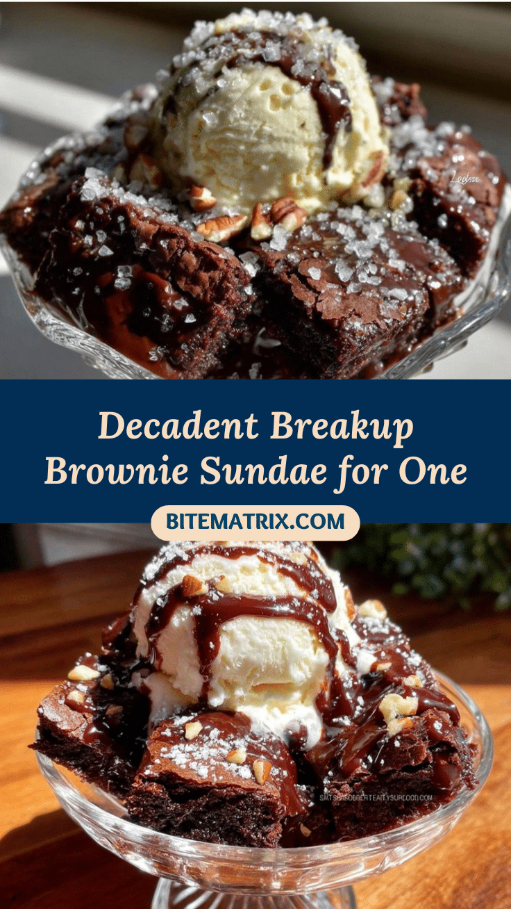 breakup brownie sundae for one recipe