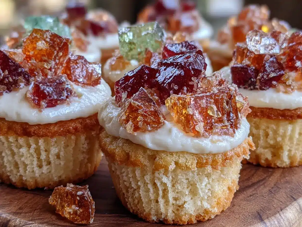 broken glass cupcakes preparation steps