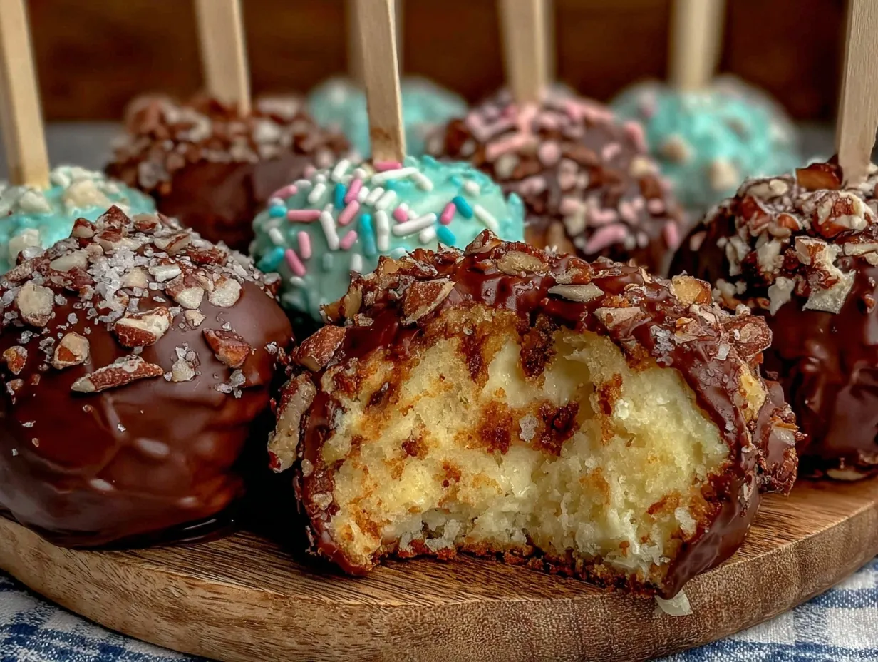 cake pop drumsticks preparation steps
