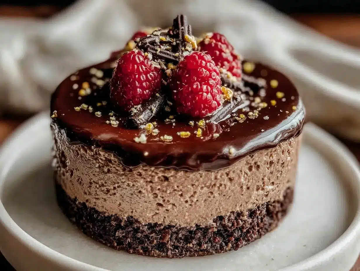 Chocolate Raspberry Entremet preparation steps