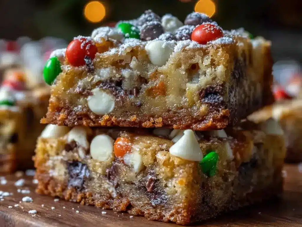 Christmas cookie bars - featured image