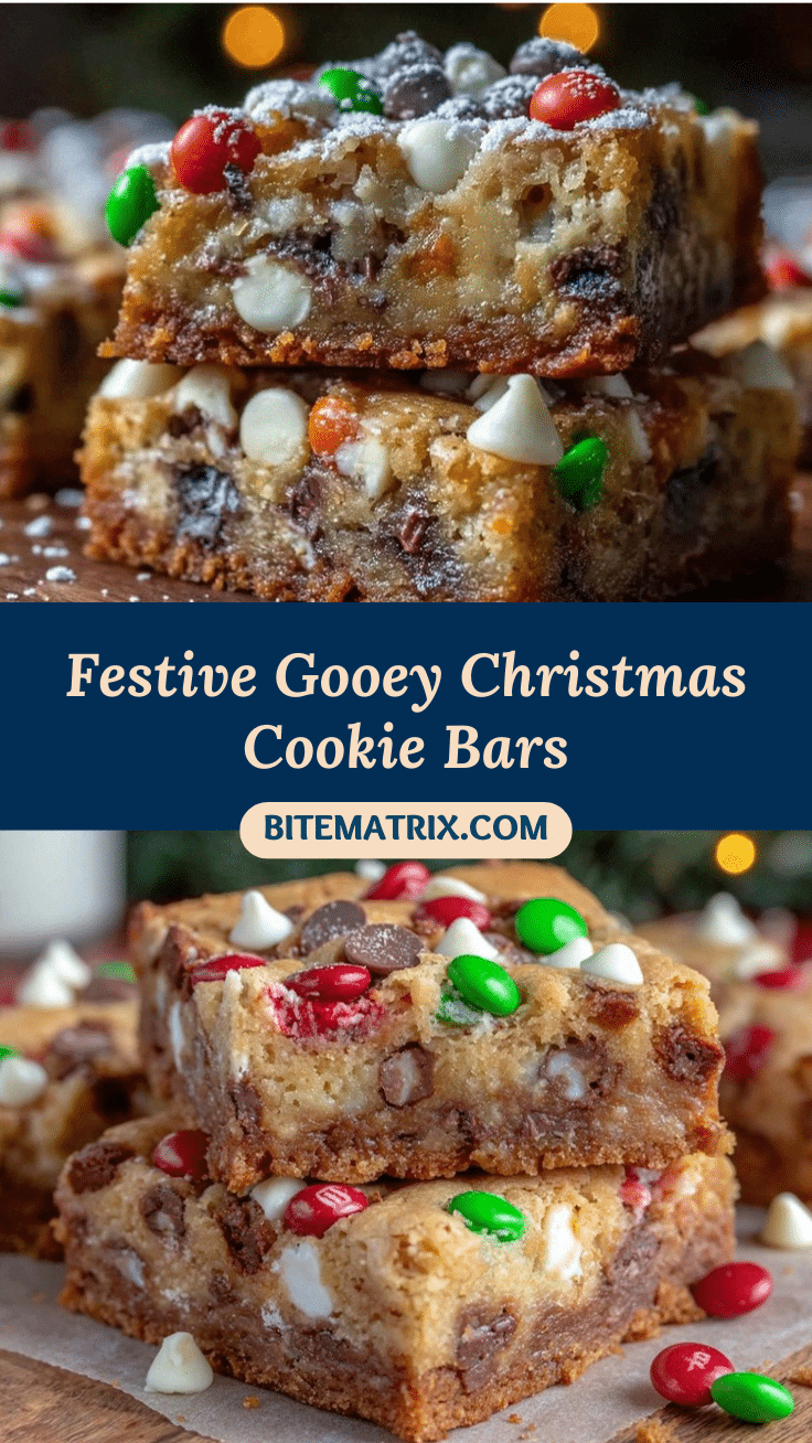 Christmas cookie bars recipe