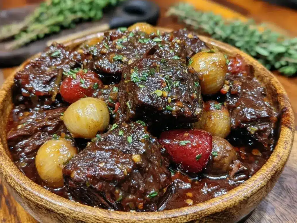 classic beef bourguignon - featured image
