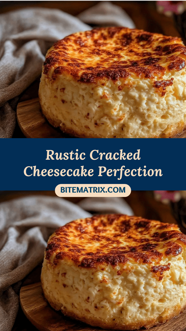 classic rustic cracked cheesecake recipe